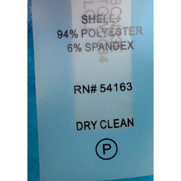 CALVIN KLEIN Midi Dress SIZE 8 Turquoise Blue White Bold Floral Easter GREAT - Picture 13 of 13